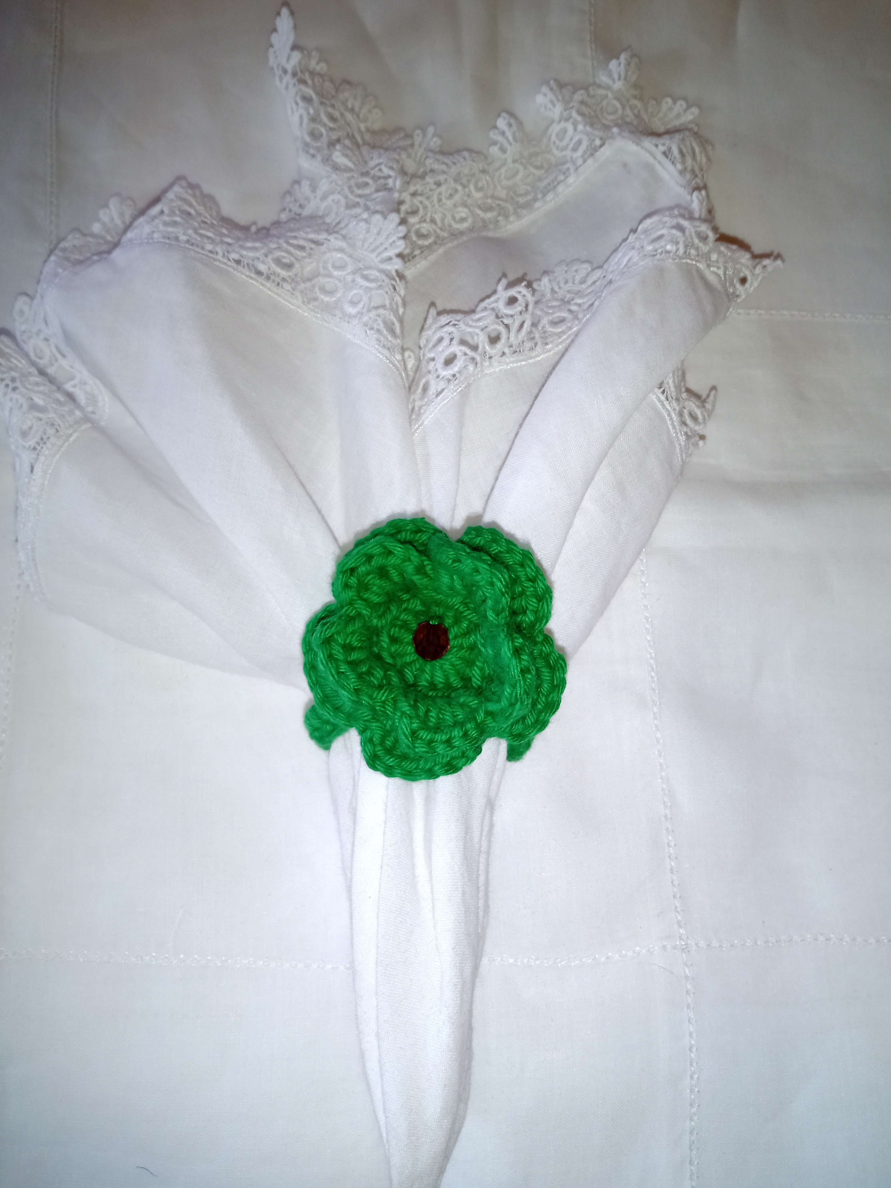  CROCHE FLOR VERDE